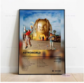 Astroworld Poster | Travis Scott iconic 2018 album featuring 17 tracks and "Sicko Mode."